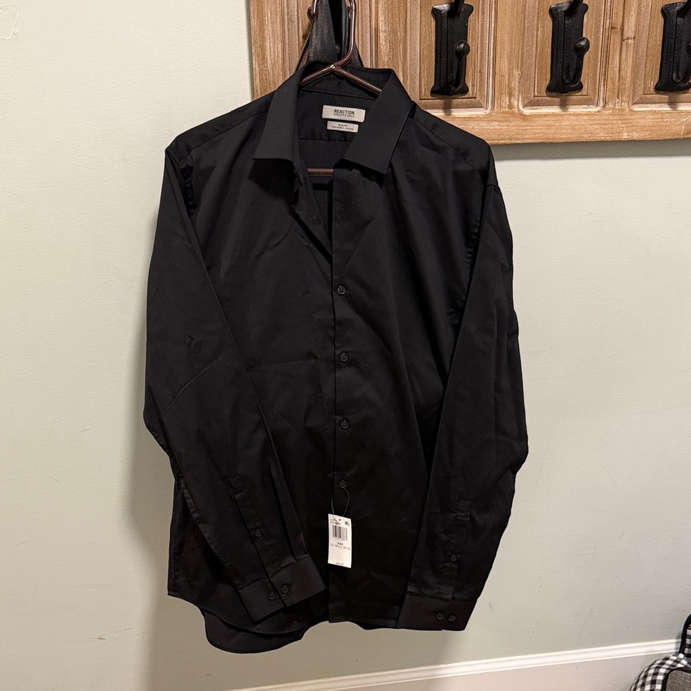 Kenneth Cole Reaction Black Dress Shirt